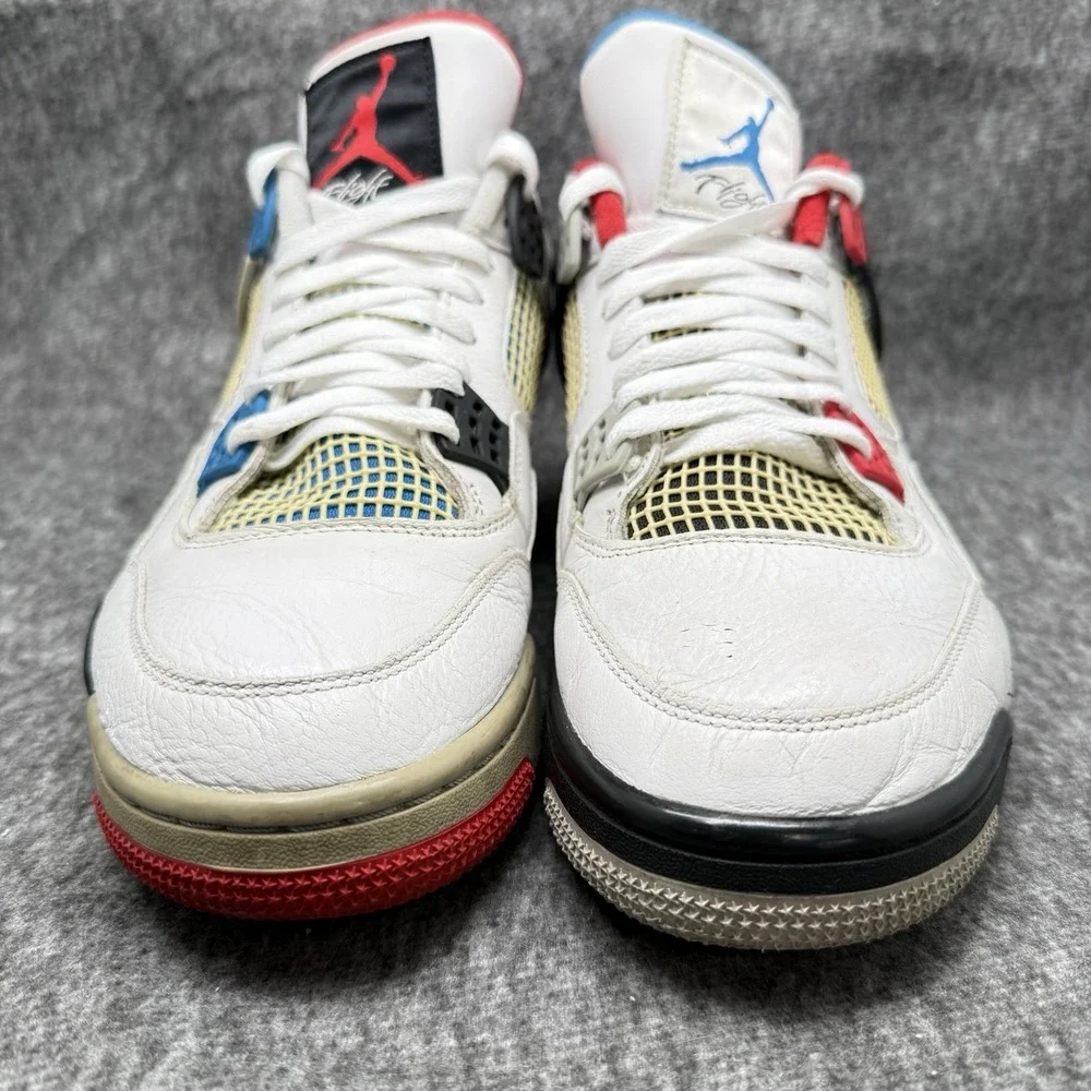 Air Jordan 4 Retro SE What The 4 Mens‎ 10.5 White Military Blue CI1184-146